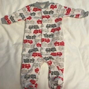 NWOT Carters fleece snap footie onesie pajamas